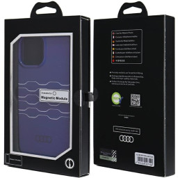 Audi IML MagSafe dėklas iPhone 13 Pro Max - mėlynas