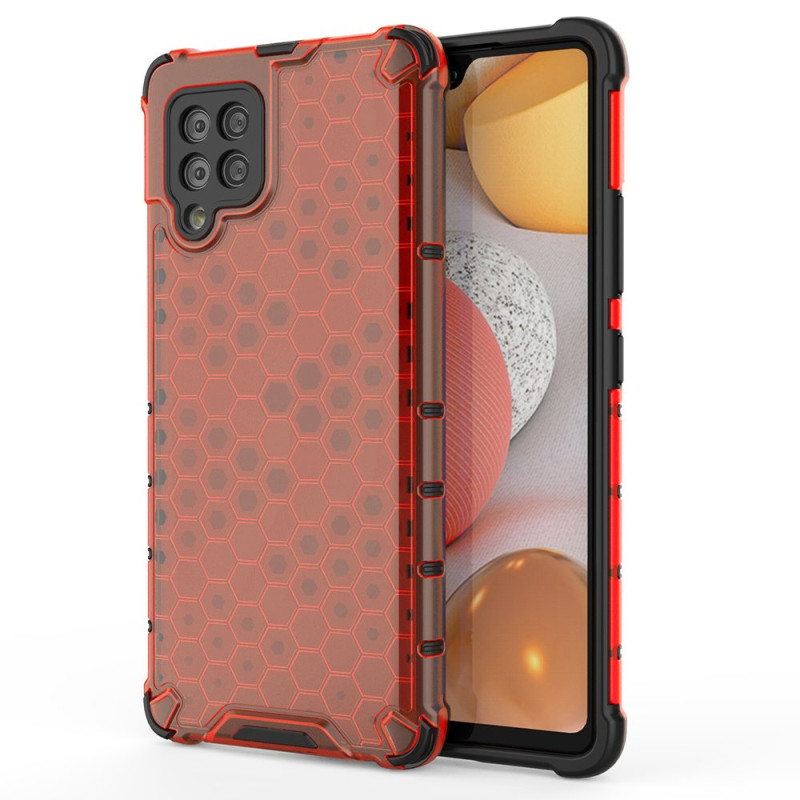 Korinis šarvuotas dėklas su gelio rėmeliu, skirtas Samsung Galaxy A42 5G red