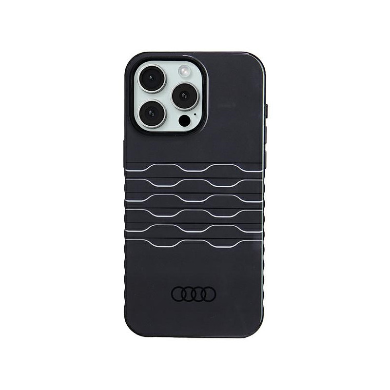 Audi IML MagSafe dėklas iPhone 15 Pro Max - juodas