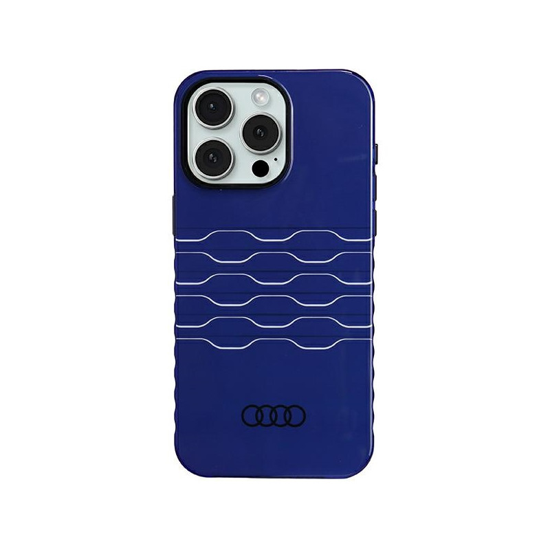 Audi IML MagSafe dėklas iPhone 15 Pro Max - mėlynas