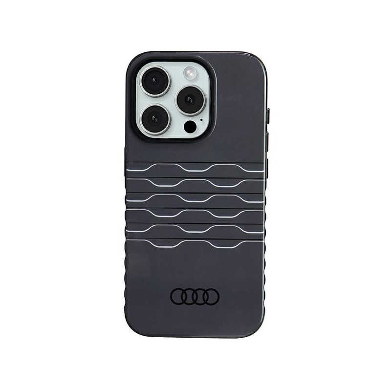 Audi IML MagSafe dėklas iPhone 15 Pro - juodas