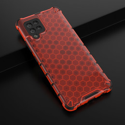 Korinis šarvuotas dėklas su gelio rėmeliu, skirtas Samsung Galaxy A42 5G red