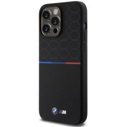 BMW M Silicone Pattern MagSafe dėklas iPhone 15 Pro Max - juodas