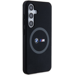 BMW M Silicone Printed Ring MagSafe dėklas Samsung Galaxy S24 - juodas