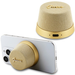 Guess Magnetic Script Metalinė Bluetooth kolonėlė – auksinė