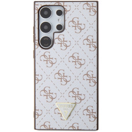 Guess 4G Triangle dėklas, skirtas Samsung Galaxy S24 Ultra - baltas