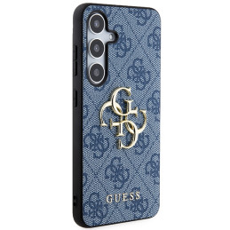 Guess 4G Big Metal Logo dėklas, skirtas Samsung Galaxy S24+ - mėlynas