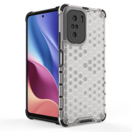 Korinis šarvuotas dėklas su gelio rėmu Xiaomi Redmi K40 Pro+ / K40 Pro / K40 / Poco F3 mėlynas