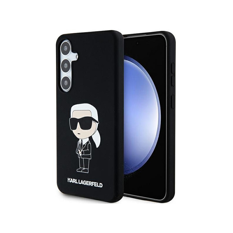 Karl Lagerfeld Silicone Ikonik dėklas Samsung Galaxy S24 - juodas