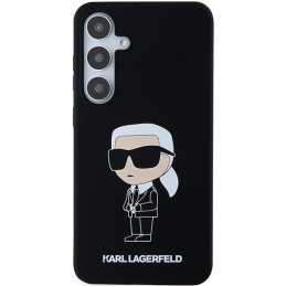 Karl Lagerfeld Silicone Ikonik dėklas Samsung Galaxy S24 - juodas