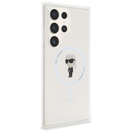 Karl Lagerfeld IML Ikonik MagSafe dėklas Samsung Galaxy S23 Ultra - skaidrus