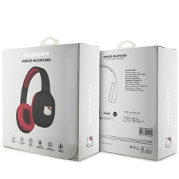 Hello Kitty Metal Logo Bluetooth ant ausinės ausinės – juodos