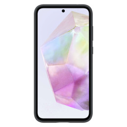 Samsung silikoninis dėklas EF-PA356TBEGWW, skirtas Samsung Galaxy A35 - juodas