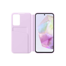 Samsung Smart View Wallet EF-ZA356CVEGWW dėklas su atvartu, skirtas Samsung Galaxy A35 - violetinė