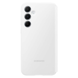 Samsung Smart View Wallet EF-ZA556CWEGWW dėklas su atvartu, skirtas Samsung Galaxy A55 - baltas