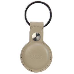 Audi sintetinės odos AirTag dėklas - smėlio spalvos