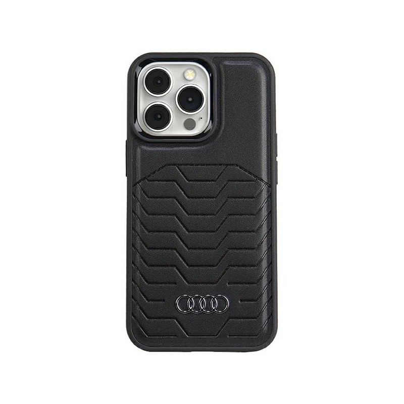 Audi sintetinės odos dėklas su MagSafe, skirtas iPhone 13 Pro / 13 - juodas
