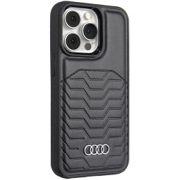 Audi sintetinės odos dėklas su MagSafe, skirtas iPhone 13 Pro / 13 - juodas