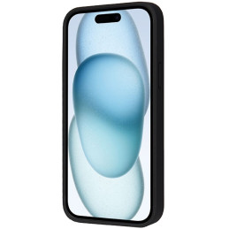 Audi sintetinis odinis dėklas su MagSafe, skirtas iPhone 15/ 14/ 13 – juodas