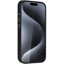 Audi sintetinės odos dėklas su MagSafe iPhone 15 Pro - juodas