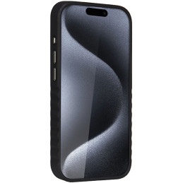 Audi sintetinės odos dėklas su MagSafe, skirtas iPhone 15 Pro Max - rudas