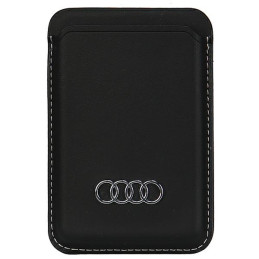 Audi sintetinės odos magnetinė piniginė, suderinama su MagSafe - juoda