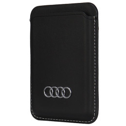 Audi sintetinės odos magnetinė piniginė, suderinama su MagSafe - juoda
