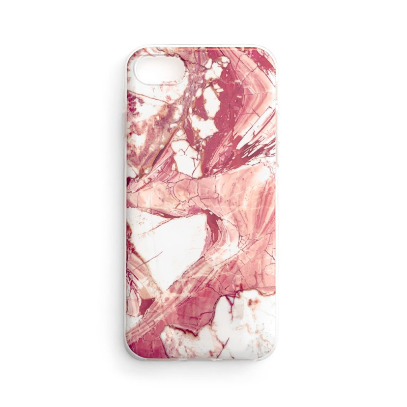 Wozinsky Marble gelio dėklo marmurinis dangtelis, skirtas Samsung Galaxy A02s EU rožinės spalvos