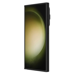 Nillkin CamShield Silky Prop silikoninis dėklas, skirtas Samsung Galaxy S24 Ultra - juodas