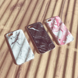 Wozinsky Marble gelio dėklo marmurinis dangtelis, skirtas Samsung Galaxy A02s EU rožinės spalvos
