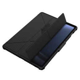 Nillkin Bumper Leather Case Pro dėklas, skirtas Samsung Galaxy Tab S9 FE+ - juodas