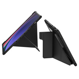 Nillkin Bumper Leather Case Pro dėklas, skirtas Samsung Galaxy Tab S9 Ultra - juodas