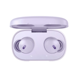 Baseus Bowie E18 belaidės TWS ENC IPX4 ausinės – violetinės spalvos