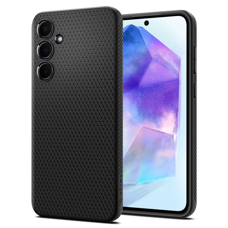 Spigen Liquid Air dėklas, skirtas Samsung Galaxy A55 5G - matinė juoda