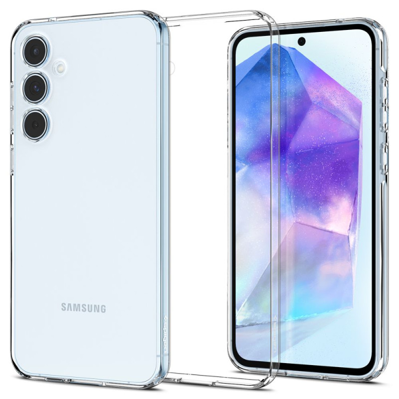 Spigen Skystųjų kristalų dėklas, skirtas Samsung Galaxy A55 5G - skaidrus