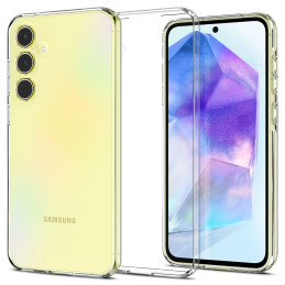 Spigen Skystųjų kristalų dėklas, skirtas Samsung Galaxy A55 5G - skaidrus