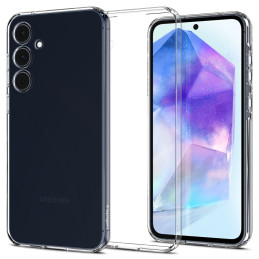 Spigen Skystųjų kristalų dėklas, skirtas Samsung Galaxy A55 5G - skaidrus