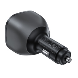 Acefast B14 automobilinis įkroviklis 165W 2x USB-C 1x USB-A - juodas