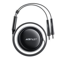 Acefast B13 automobilinis įkroviklis 53W USB-A / 2 USB-C ištraukiami laidai - juodi