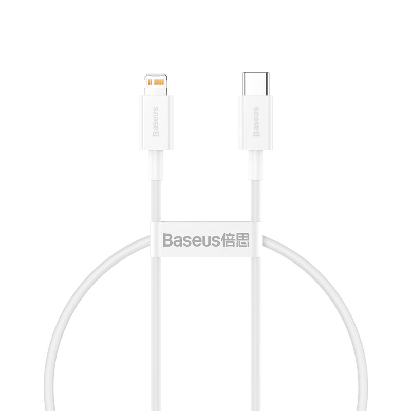 Baseus Superior Series USB-C / Lightning PD 20W 2 m laidas - baltas