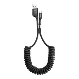 Baseus Fish Eye kabelis USB-A / USB-C 2A 1m - juodas