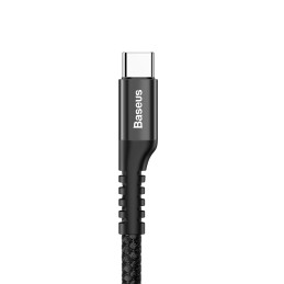 Baseus Fish Eye kabelis USB-A / USB-C 2A 1m - juodas
