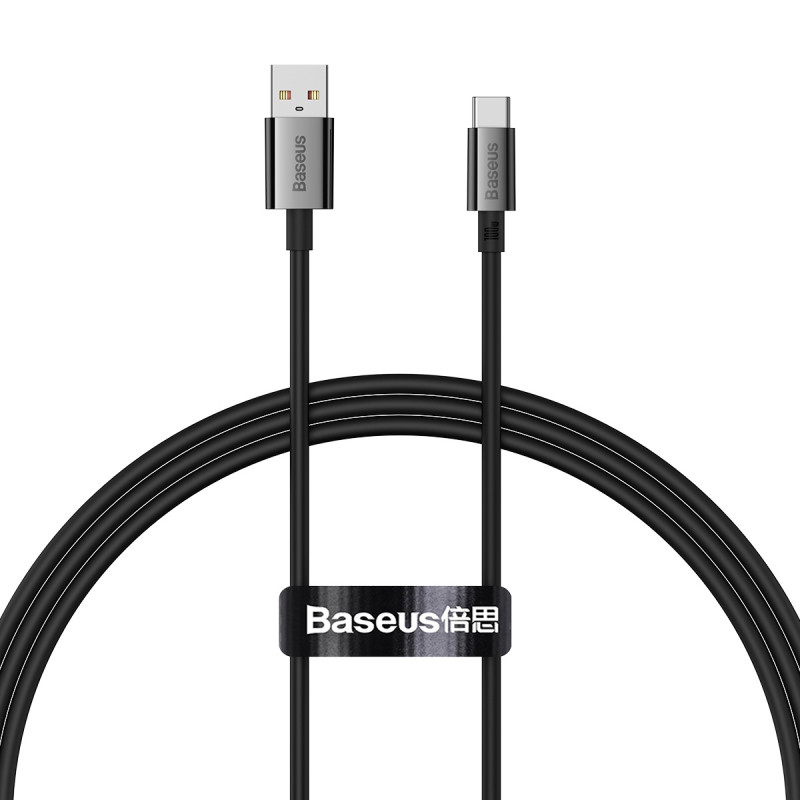Baseus Superior Series USB-A / USB-C 100W 2m laidas - juodas