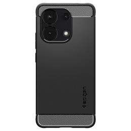 Spigen Rugged Armor dėklas, skirtas Xiaomi Redmi Note 13 4G / LTE - matinė juoda