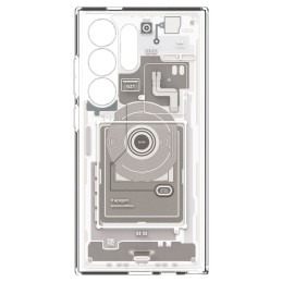 Spigen Ultra Hybrid dėklas, skirtas Samsung Galaxy S24 Ultra - natūralus titanas (Zero One modelis)