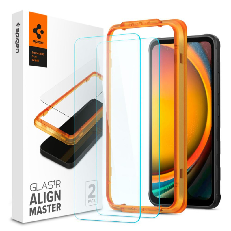 Spigen ALM Glas.tR grūdintas stiklas Samsung Galaxy XCover 7 - 2 vnt.