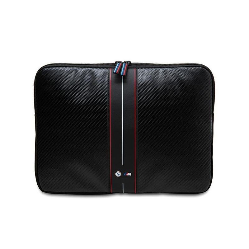BMW Carbon & Red Stripe dėklas 16" nešiojamam kompiuteriui - juodas