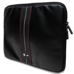 BMW Carbon & Red Stripe dėklas 16" nešiojamam kompiuteriui - juodas