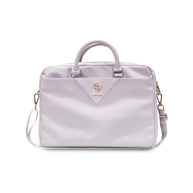 Guess Triangle 4G krepšys 16" nešiojamam kompiuteriui - violetinė