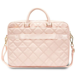 Guess Quilted 4G krepšys 16" nešiojamam kompiuteriui - rožinis